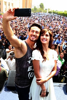 Actors Tiger Shroff and Disha Patani. (Photo: Amlan Paliwal/IANS)
