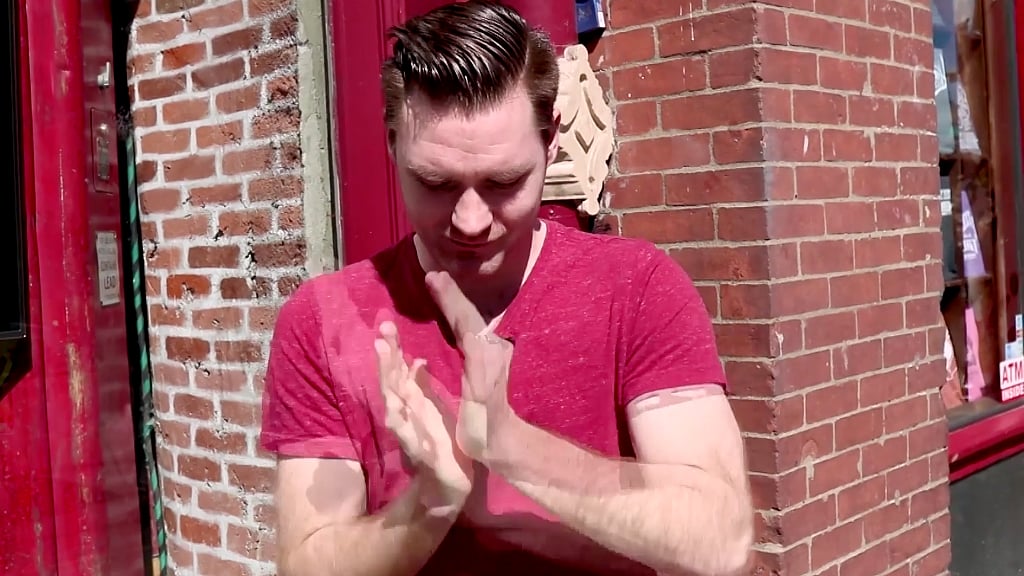 The hardest thing about clapping for the record is continuously doing it for a minute, says Eli Bishop.