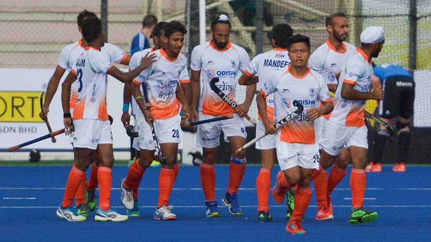 File photo of the Indian hockey team in action.