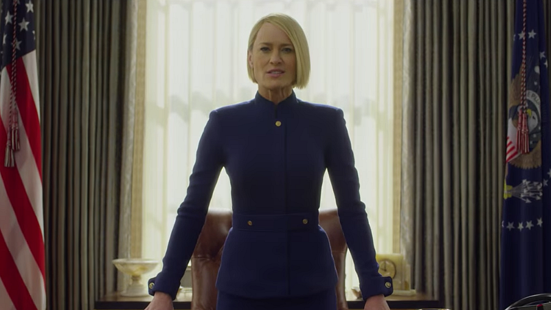 Robin Wright in <i>House of Cards</i>.&nbsp;