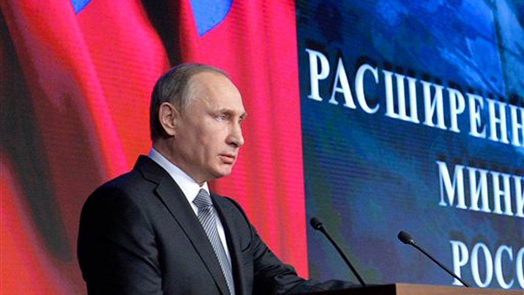 Russian President Vladimir Putin in Moscow.&nbsp;