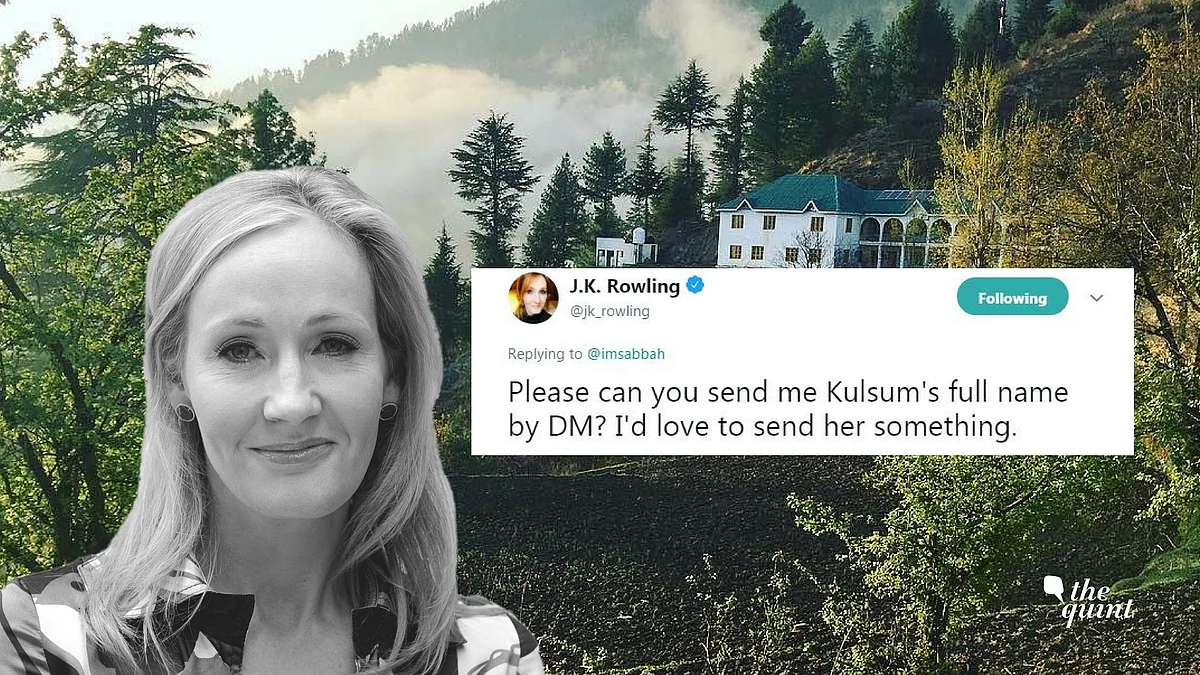  Rowling reached out to 12-year-old Kulsum on Twitter. 