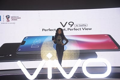 Vivo V9: Sturdy selfie-centric device for millenials in India. (File Photo: Xinhua/Salim Reza/IANS)