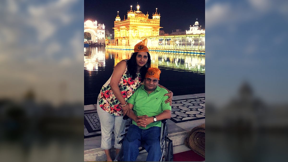 The holy place which must have been accessible for all is sadly inaccessible for devotees with disabilities.