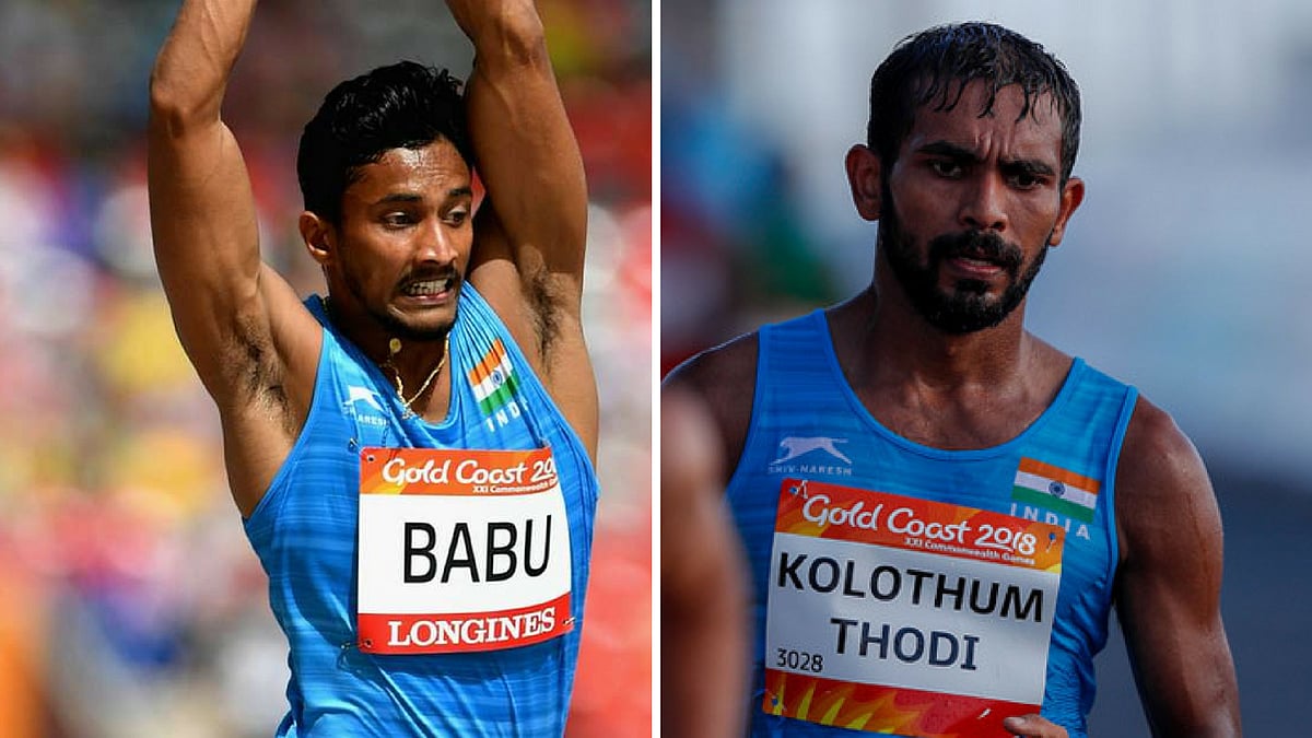 File pictures of Rakesh Babu (left) and KT Irfan.