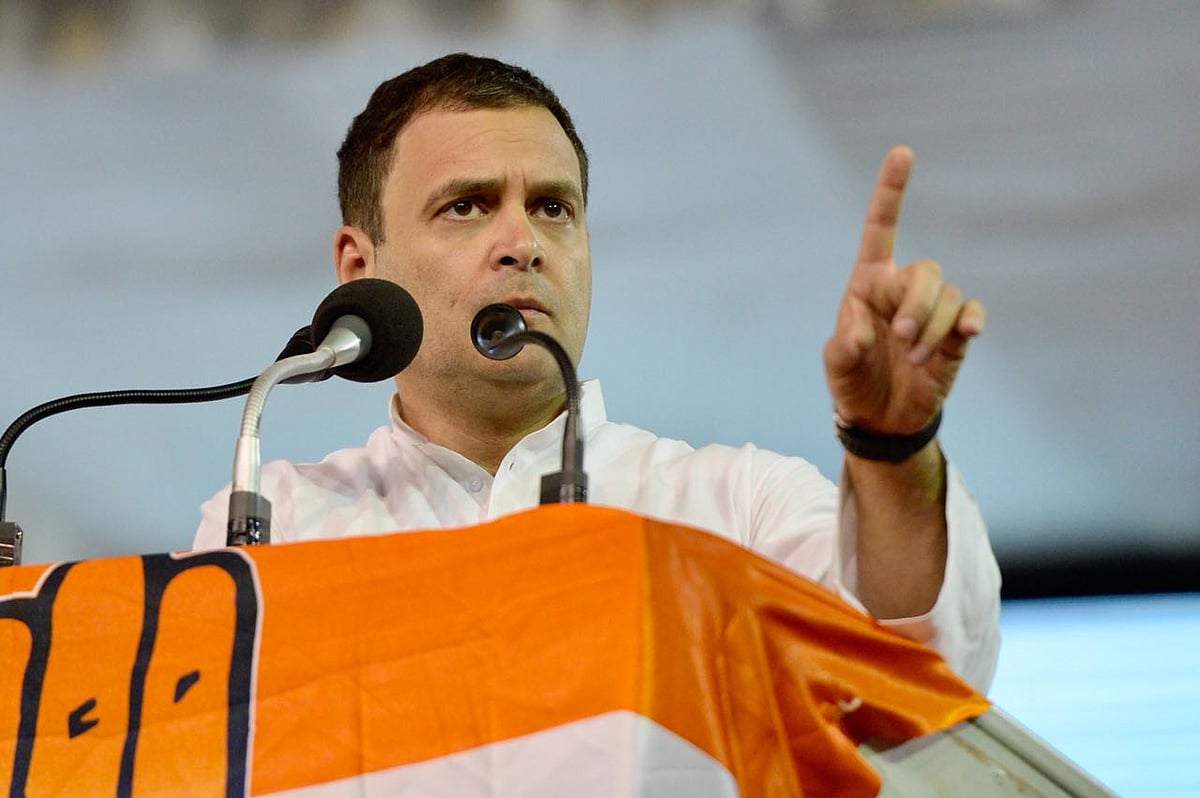 Rahul Gandhi addresses a gathering in Bengaluru ahead of Karnataka polls.