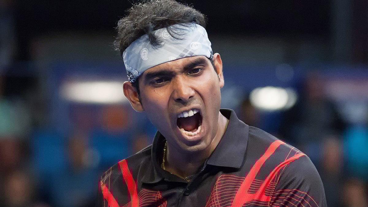 File photo of Sharath Kamal.