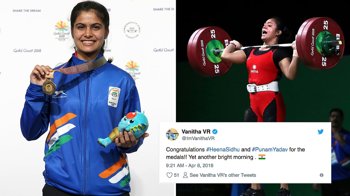 Manu Bhaker (left) and Punam Yadav (right) make India proud at the CWG.