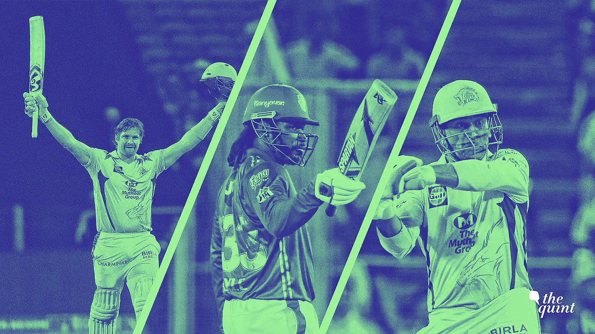 File pictures of Shane Watson (left), Chris Gayle (centre) and MS Dhoni.