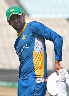 Pakistani cricketer Shoaib Malik. (Photo: Kuntal Chakrabarty/IANS)