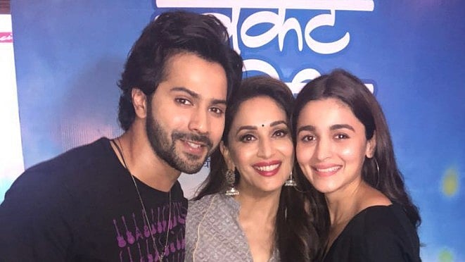 Varun Dhawan, Madhuri Dixit and Alia Bhatt and others star in <i>Kalank.</i>