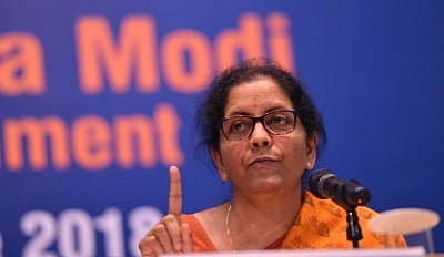 New Delhi: Defence Minister Nirmala Sitharaman addresses a press conference on the achievements of Ministry of Defence in last four years; in New Delhi on June 5, 2018. (Photo: IANS)