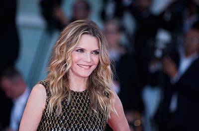 VENICE, Sept. 6, 2017 (Xinhua) -- Actress Michelle Pfeiffer attends the premiere of the movie "Mother!" at the 74th Venice Film Festival in Venice, Italy, Sept. 5, 2017. (Xinhua/Jin Yu/IANS)