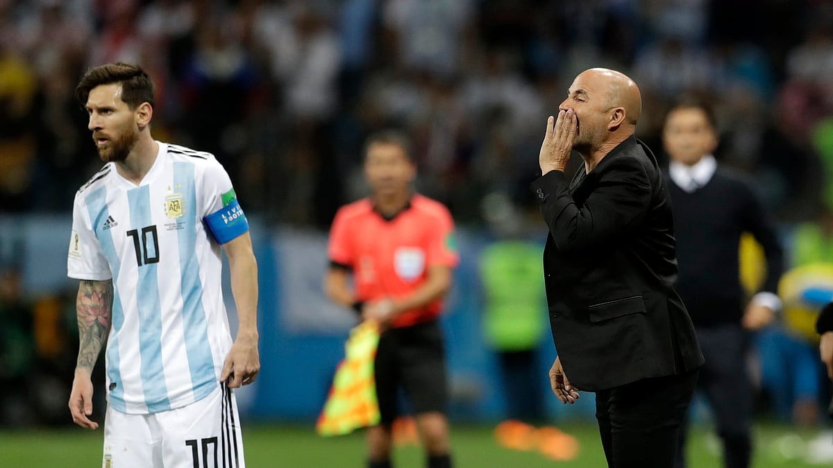 Jorge Sampaoli’s Argentina team were beaten 3-0 by Croatia on Thursday night.