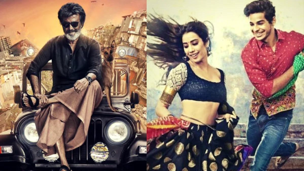 Rajinikanth’s Kaala (left) and Sairat remake Dhadak.