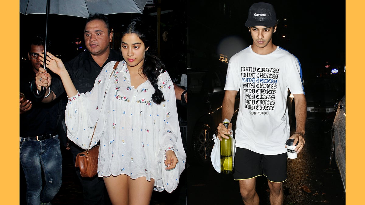 Janhvi Kapoor and Ishaan Khatter were spotted together.