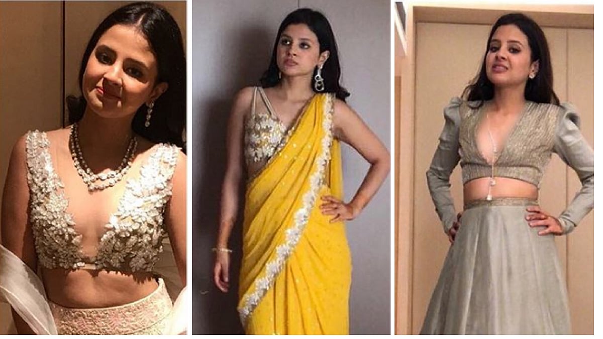 Sakshi Singh Dhoni slayed the bridesmaid  look at Poorna Patel’s wedding in Mumbai.&nbsp;