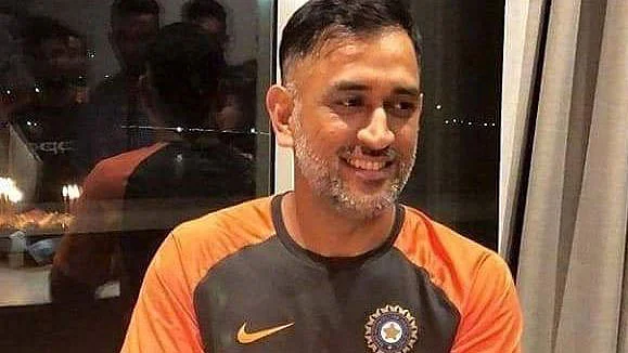MS Dhoni celebrates his 37th birthday with his family and teammates.