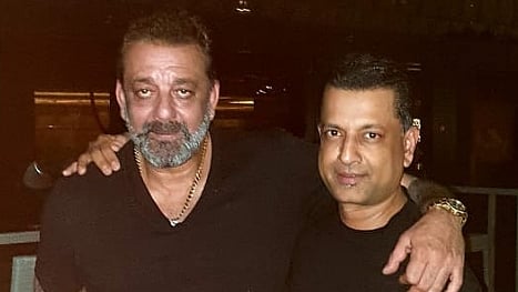 Sanjay Dutt with Paresh Ghelani.&nbsp;