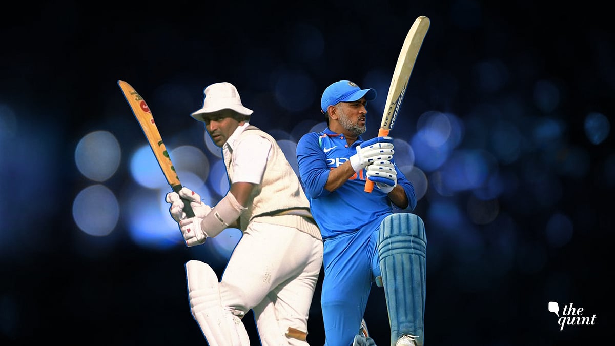 File photo of Sunil Gavaskar and MS Dhoni.