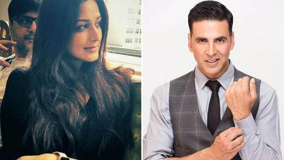 Akshay Kumar visits Sonali Bendre.&nbsp;