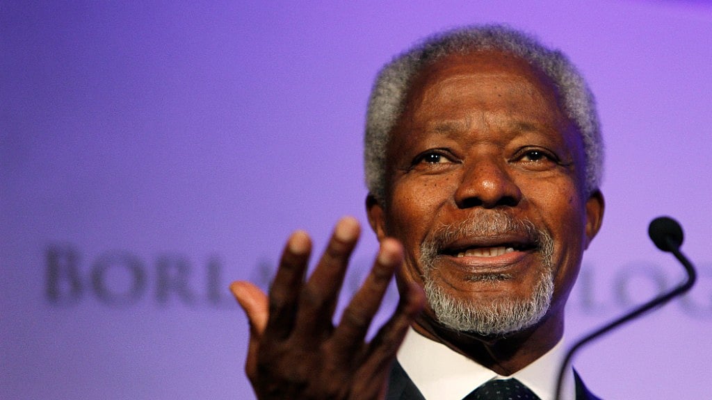 File photo of former United Nations Secretary-General Kofi Annan.&nbsp;
