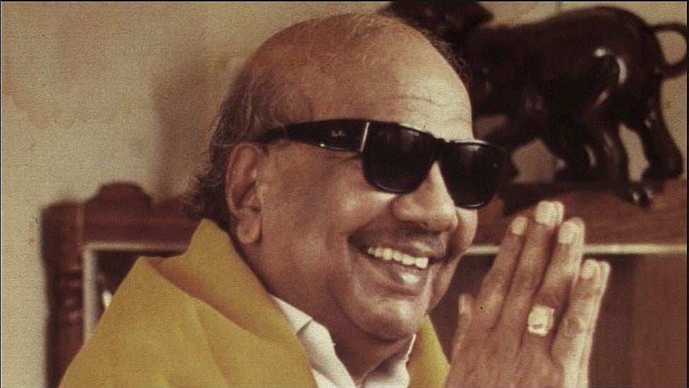 DMK supremo M Karunanidhi.