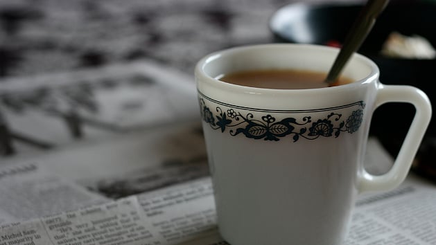 Nothing like a cup of coffee and your Sunday morning read. 