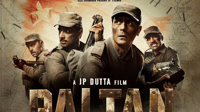 A poster of <i>Paltan</i>.