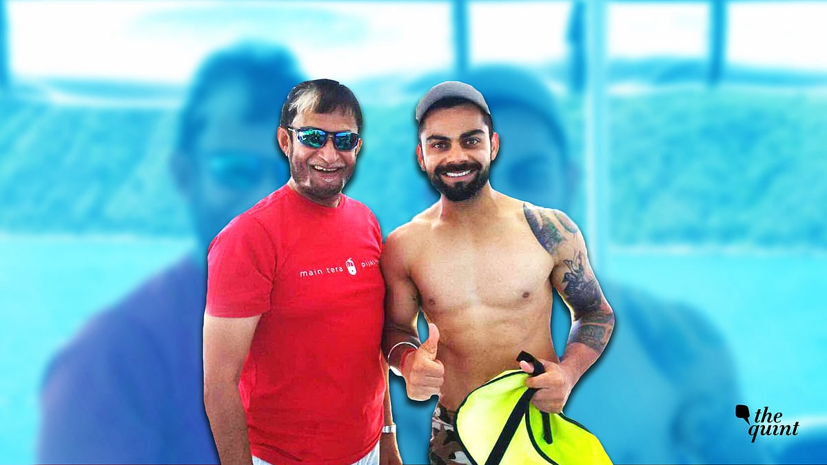 Former India cricketer and selector Sandeep Patil with Virat Kohli.