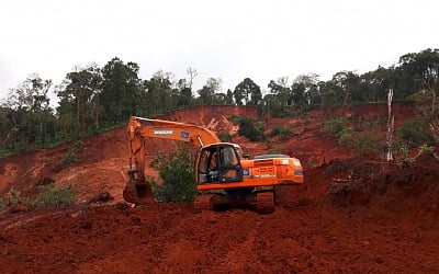 Kodagu: A view of the coffee estate that was destroyed in the recent floods that hit Madikeri in Kodagu district of Karnataka on Aug 26, 2018. (Photo: IANS)