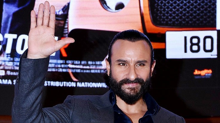 Saif Ali Khan at the trailer launch of <i>Baazaar.</i>