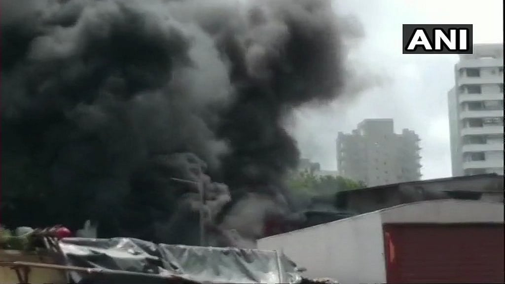 A fire broke out in Somwari Bazar area of Malad West, in Mumbai on Tuesday, 4 September. 