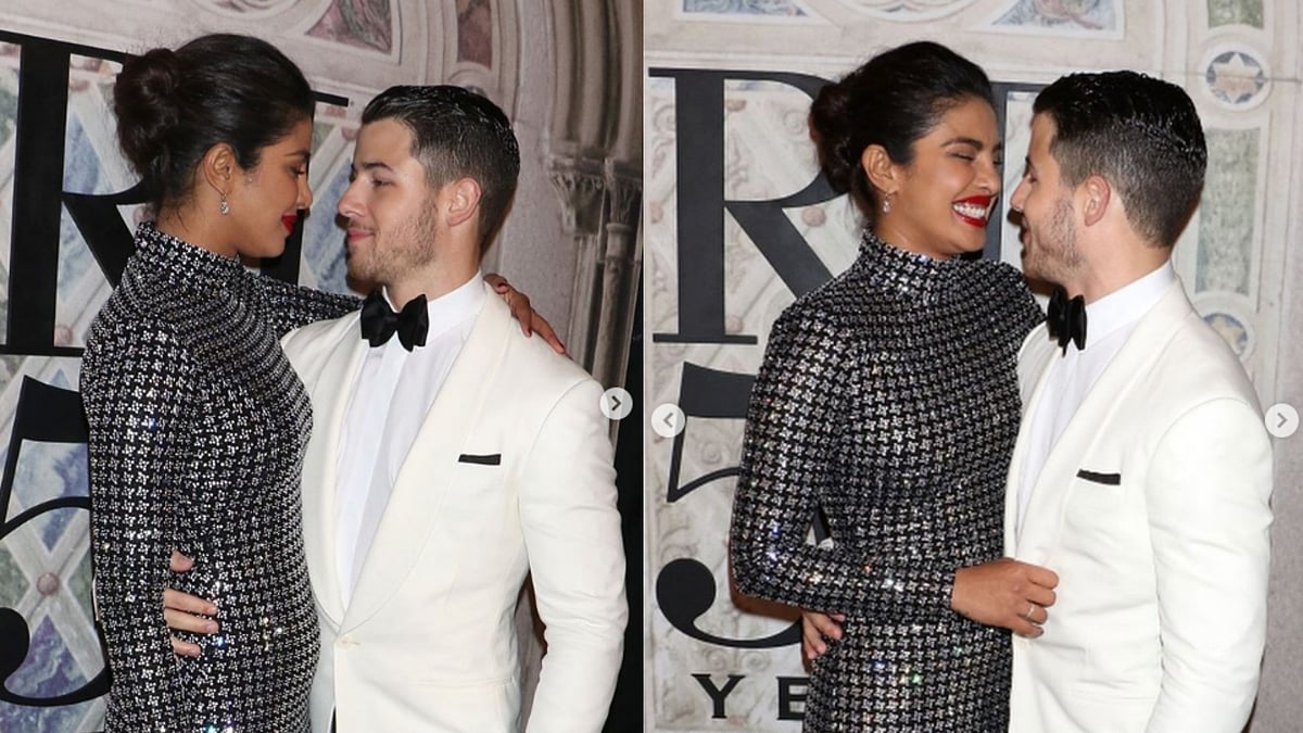 Priyanka Chopra with Nick Jonas.