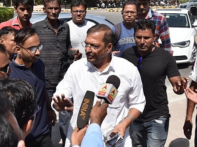 Jodhpur: Actor Nana Patekar seen in Jodhpur where he was shooting for upcoming film "Housefull 4" on Oct 6, 2018. (Photo: IANS)