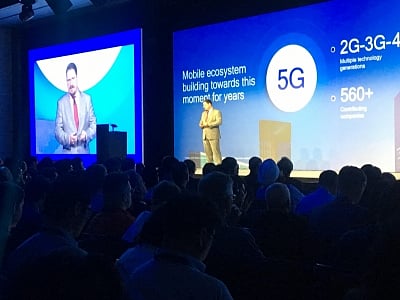 Cristiano Amon, President, Qualcomm Inc. at the Qualcomm 4G/5G summit in Hong Kong on October 23