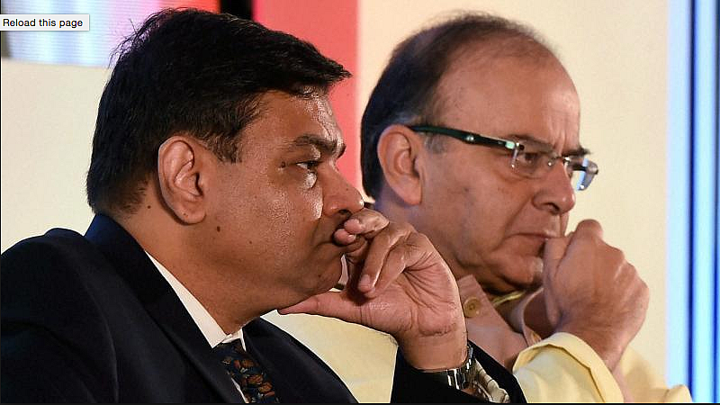 RBI Governor Urjit Patel and Finance Minister Arun Jaitley.