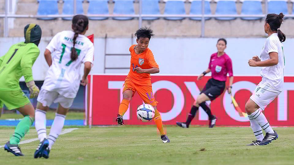 India mauled Pakistan 18-0 in the opening match of the AFC U-19 Women’s Championship Qualifiers.