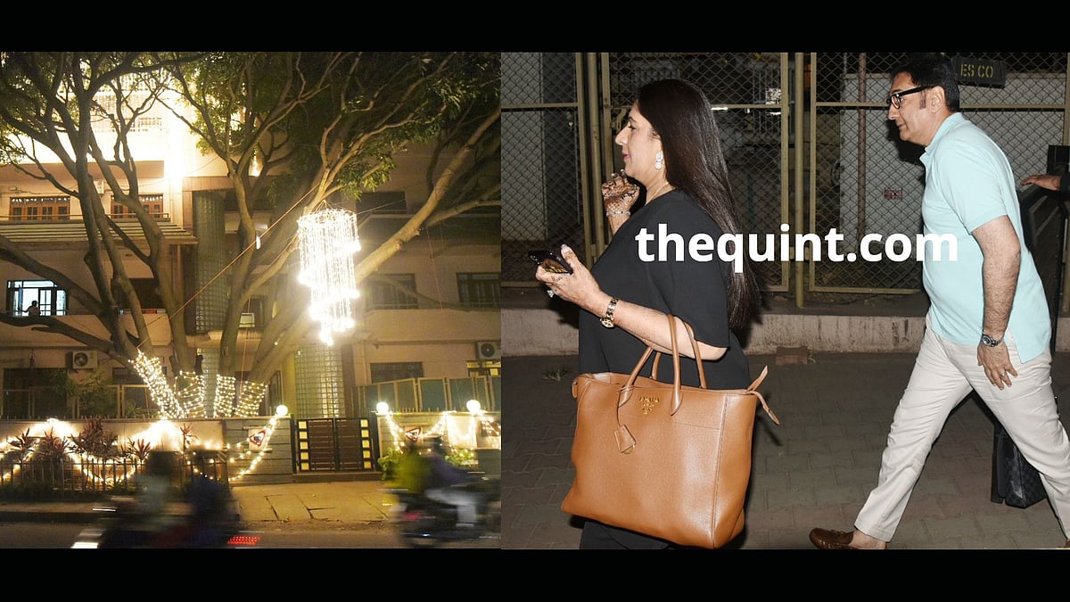 Ranveer Singh’s parents arrive at Deepika Padukone’s home in Bangalore.