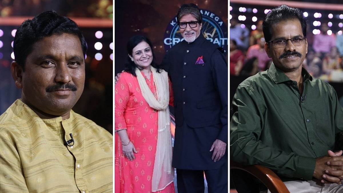 Anantkumar Khanke, Binita Jain and Manish Narayan Patil on<i> KBC 10</i>.