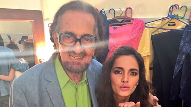Alyque Padamsee seen here with daughter Shazahn Padamsee.
