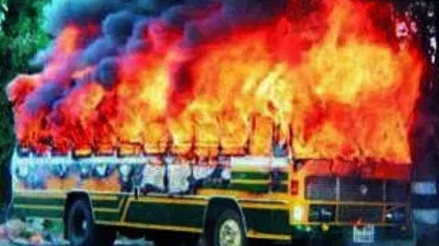 The three life convicts in the 2000 Dharmapuri bus burning incident were released from the Vellore Central prison.