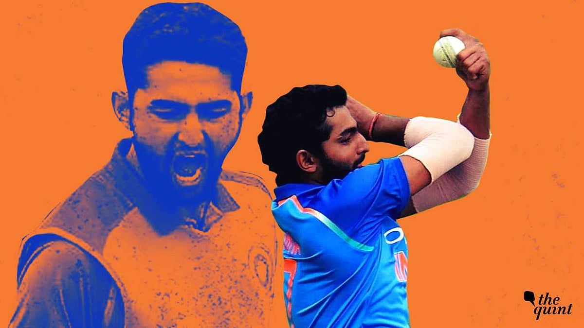 Uttar Pradesh’s Shiva Singh exhibited his unique run-up against Bengal in the Under-23 CK Nayudu Trophy.