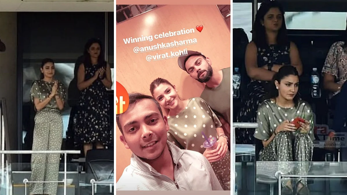 Anushka has been regularly spotted in the stands along with the wives of Ajinkya Rahane and Bhuvneshwar Kumar.