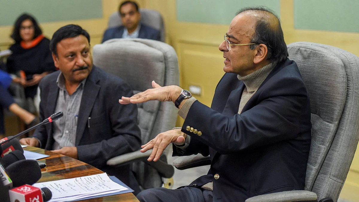 File image of Union Finance Minister Arun Jaitley. Jaitley said that the Rs 83,000 crore capital infusion will take this year’s total to Rs 1.06 lakh crore.