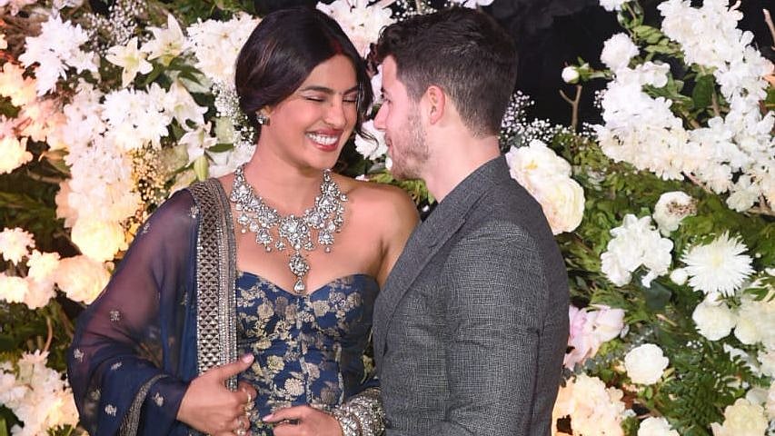 Nick tickles Priyanka’s funny bones.&nbsp;