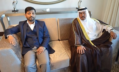Ghalia Group Chairman Zahid Hussain and Director Sami Al Refae.