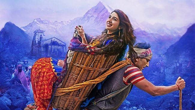Sara Ali Khan and Sushant Singh Rajput co-star in <i>Kedarnath</i>.