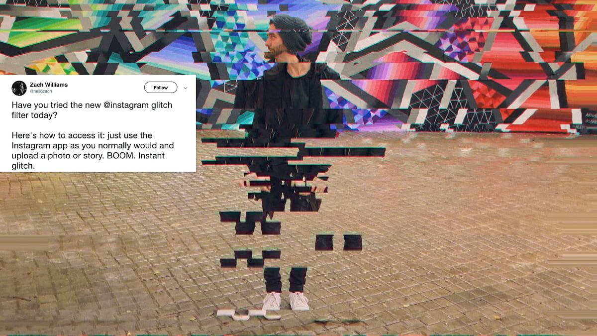 The glitch is causing funky lines to appear on Instagram stories.