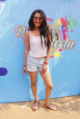 Mumbai: Actress Tanya Sharma at the "Holi Invasion" in Mumbai on March 2, 2018. (Photo: IANS)